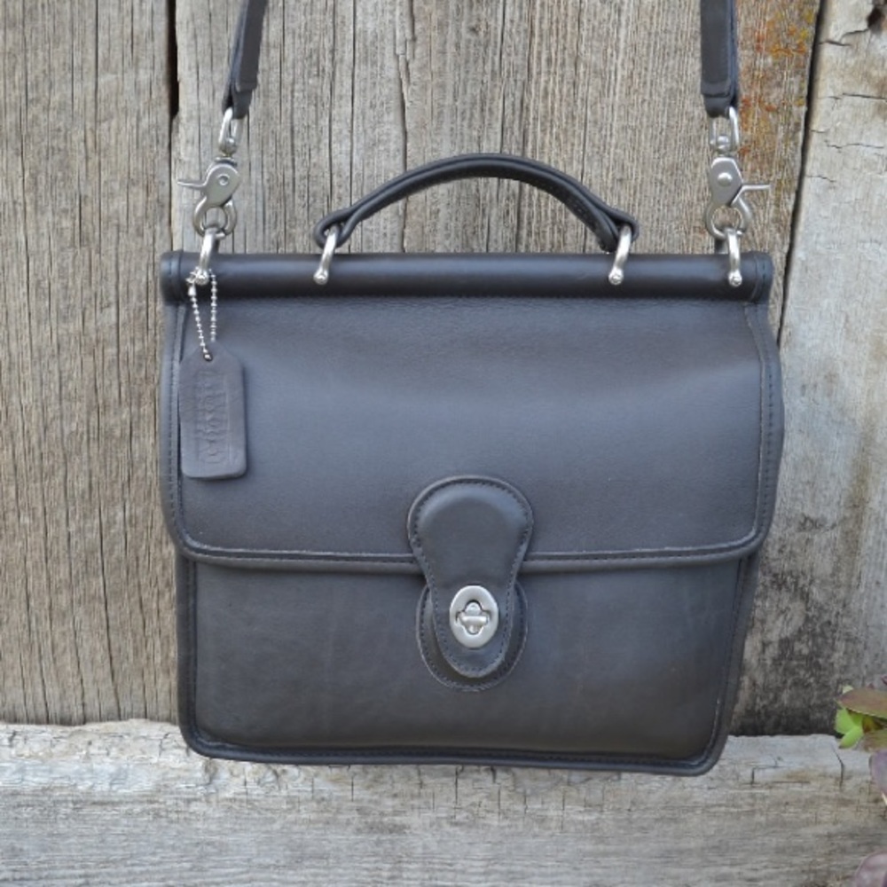 Coach Willis bag in gray with nickel hardware
